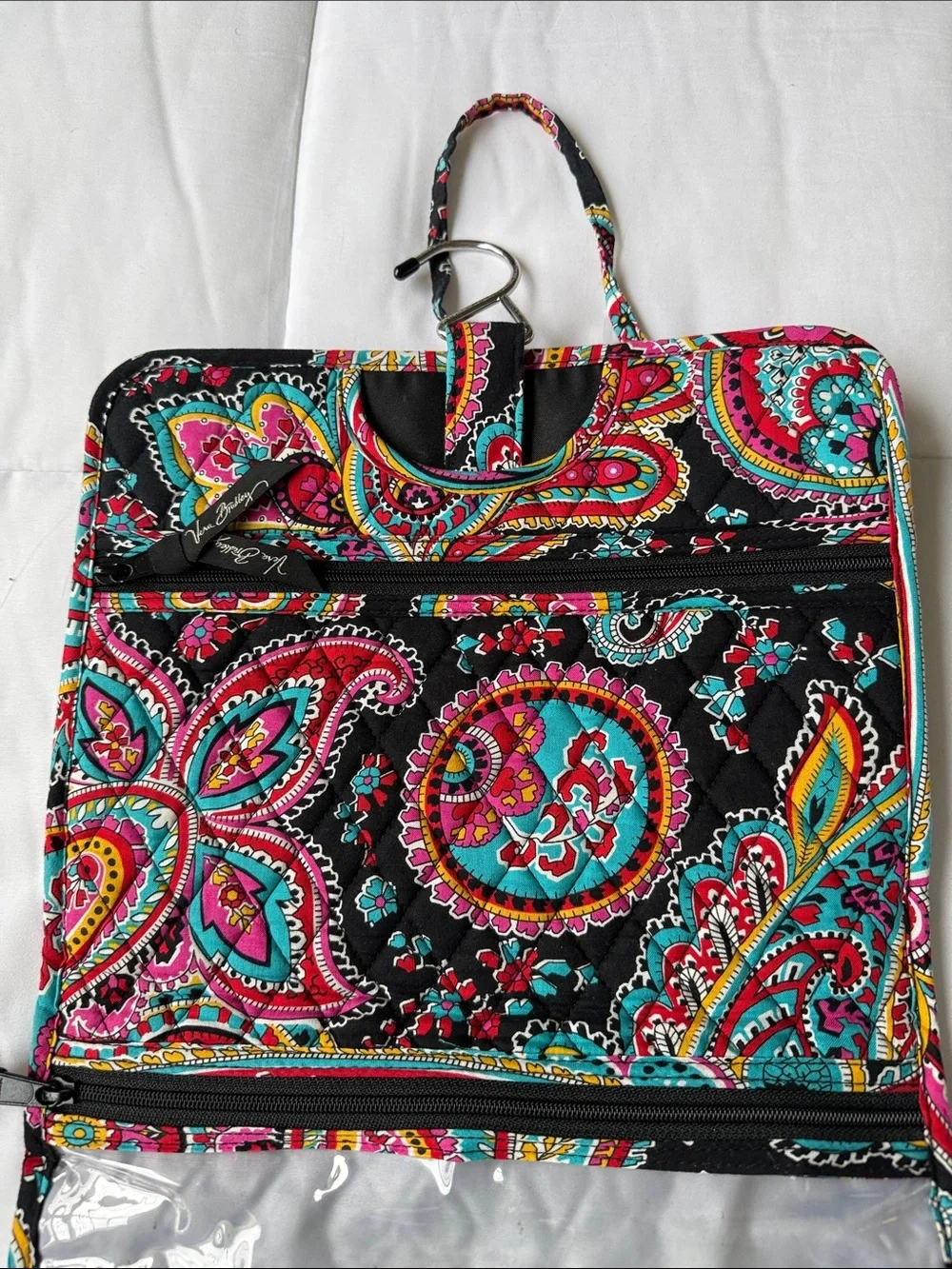Vera Bradley Black Paisley Hanging Organizer Bag